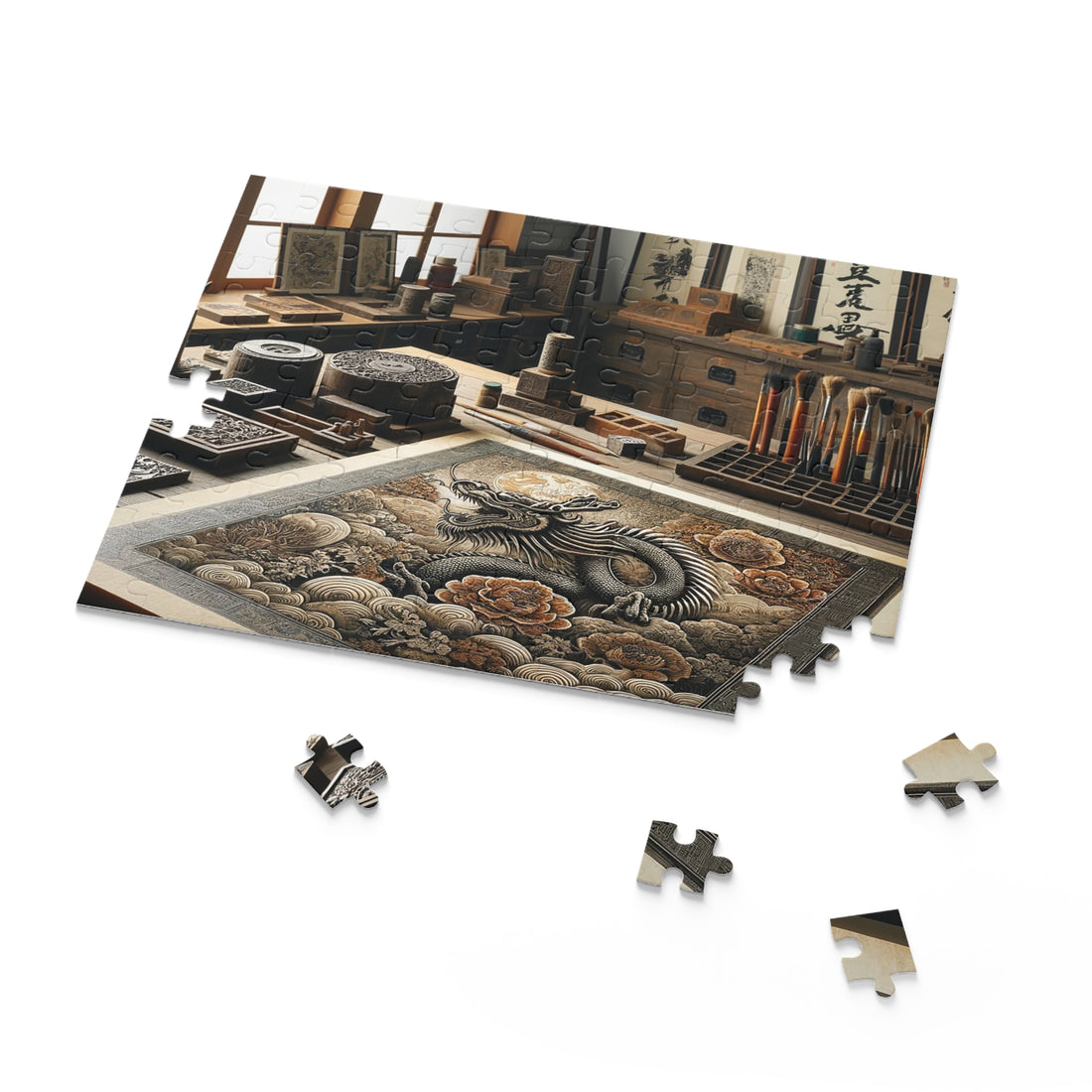 "Ink and Tradition" Jigsaw Puzzle