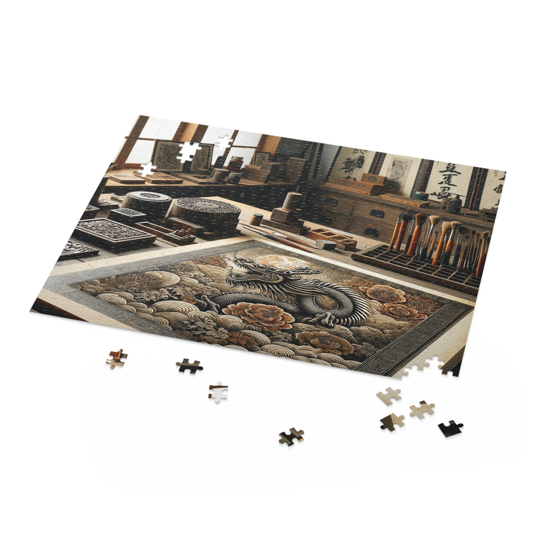 "Ink and Tradition" Jigsaw Puzzle